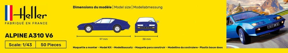 Zdjęcie dodatkowe produktu Alpine A310 Starter Kit 1:43 Heller 56146