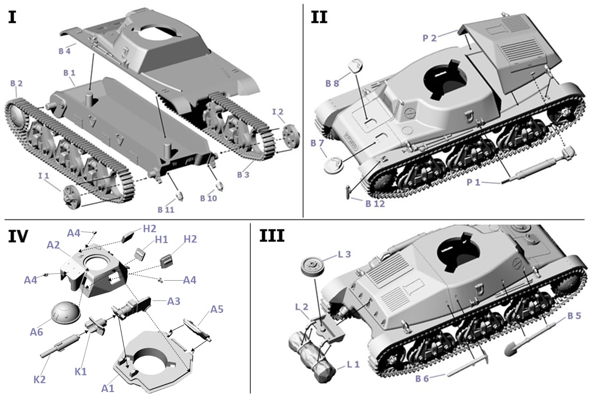 Zdjęcie dodatkowe produktu Hotchkiss H35 z Armatą 37mm SA38 1:72 First To Fight PL094