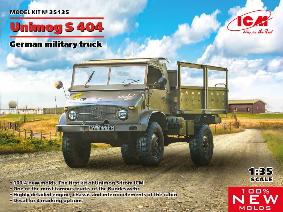 Zdjęcie główne produktu Unimog S 404 1:35 ICM 35135