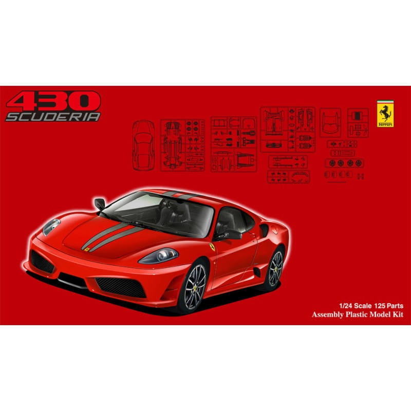 Zdjęcie główne produktu Ferrari F430 Scuderia 1:24 Fujimi 123363