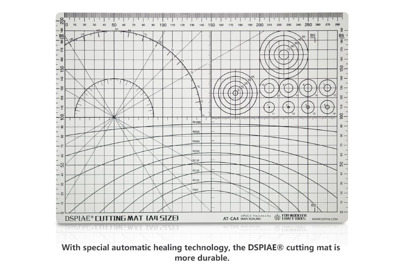 Zdjęcie dodatkowe produktu Mata do cięcia 300x220mm A4 DSPIAE AT-CA4