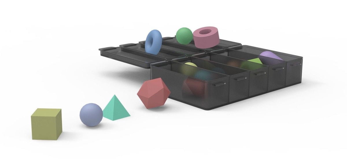 Zdjęcie dodatkowe produktu Plastikowy pojemnik 147x88x33mm DSPIAE BOX-1 organizer