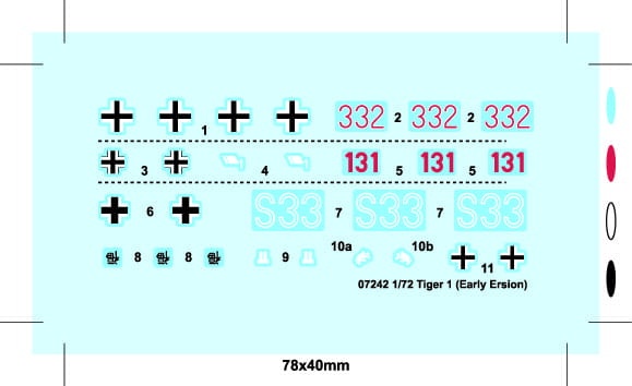 Zdjęcie dodatkowe produktu Tiger I (Early) 1:72 Trumpeter 07242