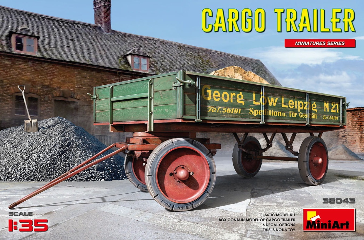 Zdjęcie główne produktu Przyczepa Cargo Trailer (German) 1:35 MiniArt 38043