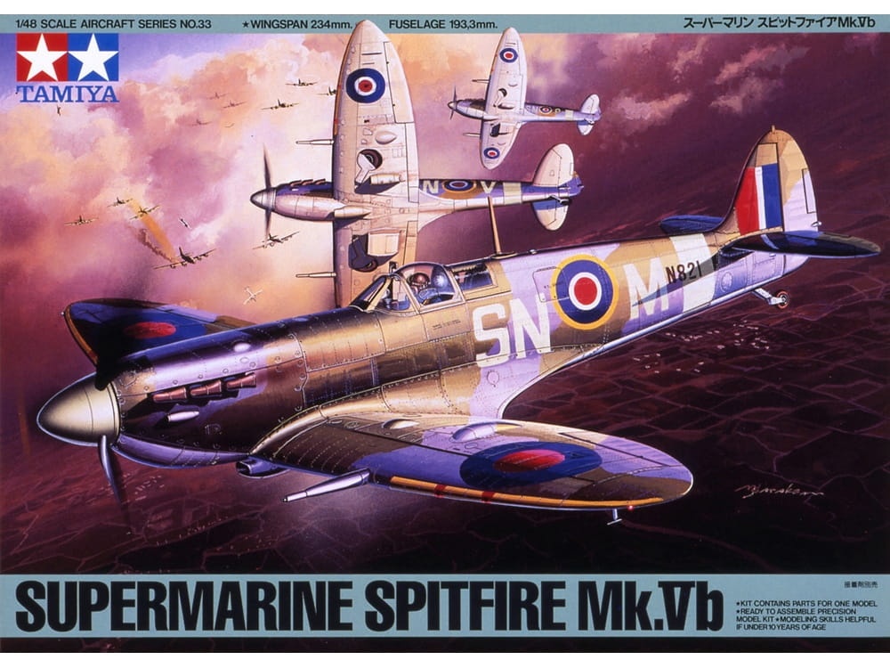 Zdjęcie główne produktu Supermarine Spitfire Mk.Vb 1:48 Tamiya 61033