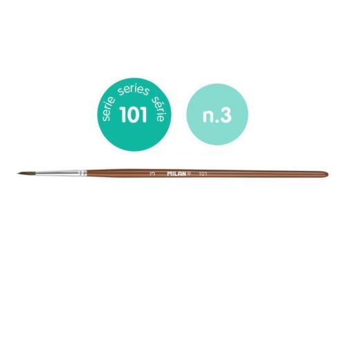 Natural round brush 3 Milan 101