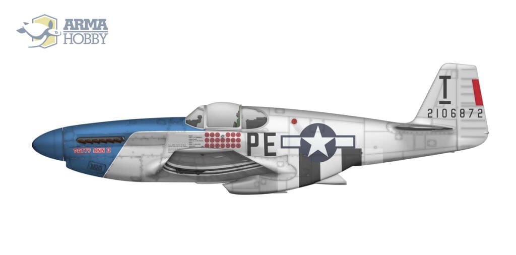 Zdjęcie dodatkowe produktu P-51B Mustang 1:72 Arma Hobby 70041