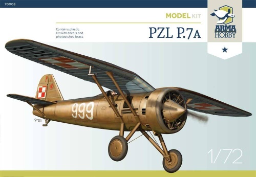 PZL P.7a Junior Kit 1:72 Arma Hobby 70008