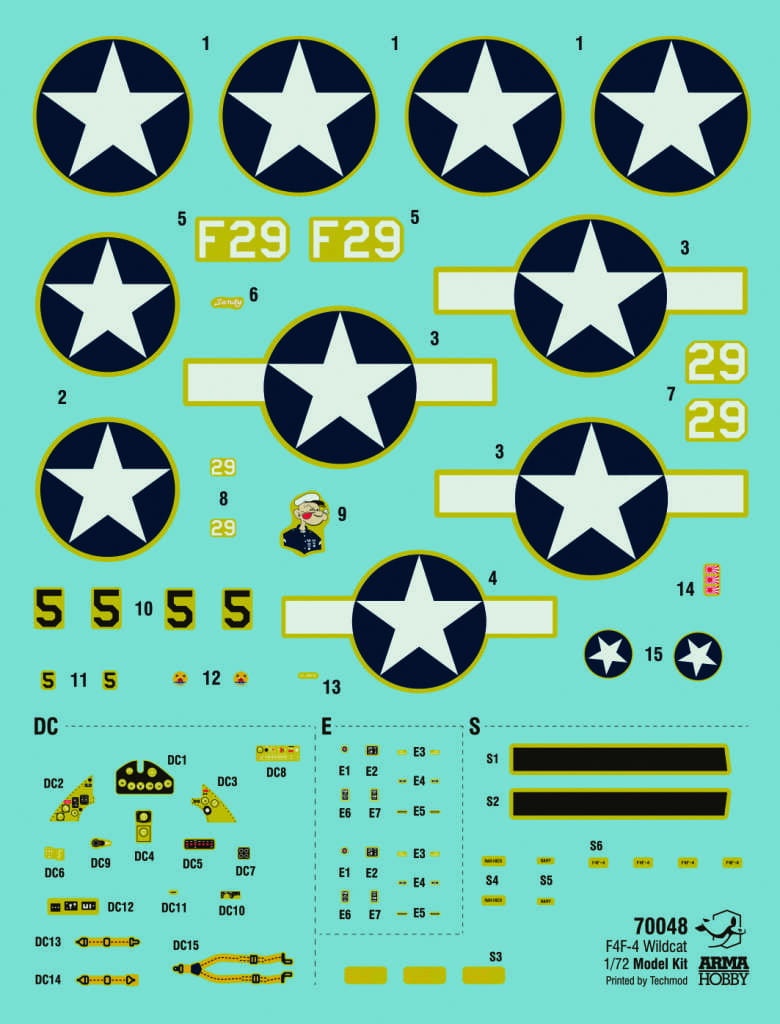 Zdjęcie dodatkowe produktu F4F-4 Wildcat 1:72 Arma Hobby 70048