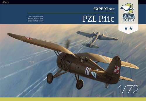 PZL P.11c Expert Set 1:72 Arma Hobby 70015