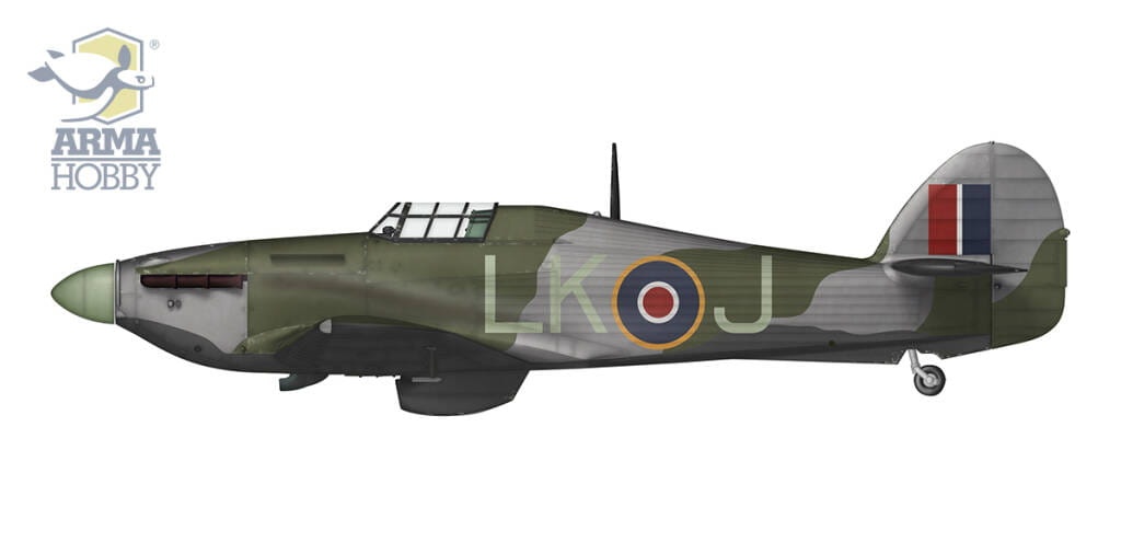 Zdjęcie dodatkowe produktu Hurricane Mk II A/B/C Dieppe Deluxe Set 1:72 Arma Hobby 70054