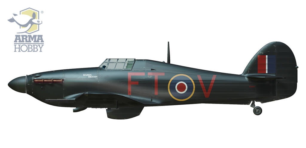 Zdjęcie dodatkowe produktu Hurricane Mk II A/B/C Dieppe Deluxe Set 1:72 Arma Hobby 70054