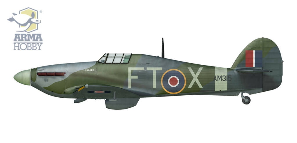 Zdjęcie dodatkowe produktu Hurricane Mk II A/B/C Dieppe Deluxe Set 1:72 Arma Hobby 70054