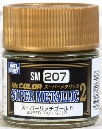Zdjęcie główne produktu Mr. Hobby SM-207 Super Rich Gold farba 10ml Super Metallic 2