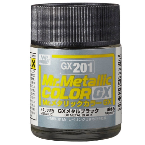 Mr. Hobby GX-201 GX Metal Black Mr. Metallic Color GX201