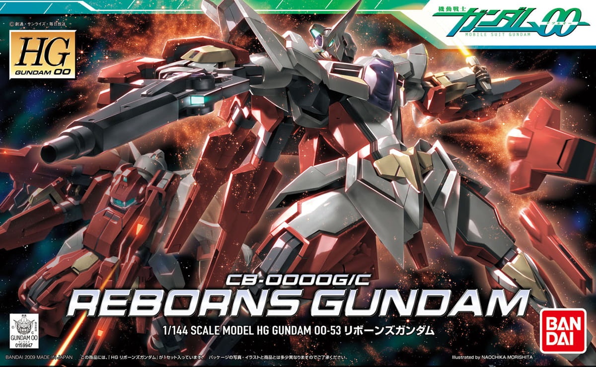 Zdjęcie dodatkowe produktu Gunpla CB-0000G/C Reborns Gundam HG00 1:144