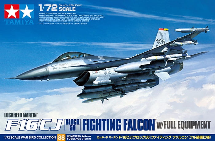 Zdjęcie dodatkowe produktu F-16CJ Fighting Falcon BLOCK50 1:72 Tamiya 60788