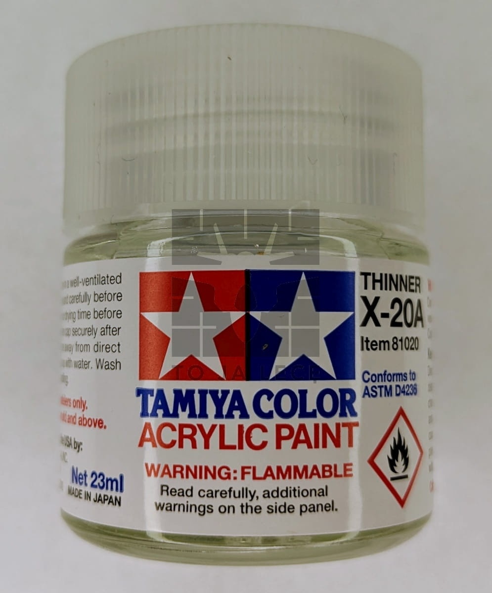 Zdjęcie dodatkowe produktu Rozcieńczalnik 23ml Tamiya 81020 X-20A Acrylic Thinner X20A