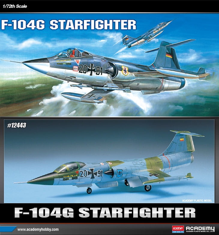 Zdjęcie dodatkowe produktu Lockheed F-104G Starfighter 1:72 Academy 12443