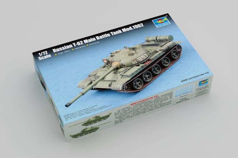 Zdjęcie dodatkowe produktu T-62 (Mod.1962 Russian Main Battle Tank) 1:72 Trumpeter 07146