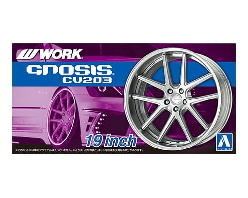 Work Gnosis CV203 19inch 1:24 Aoshima 061169 wheels