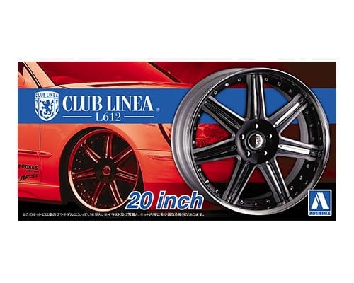 Zdjęcie główne produktu Felgi CLUB LINEA L612 20inch 1:24 Aoshima 052785