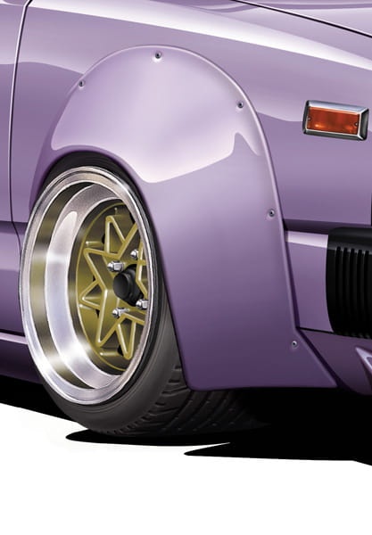 Zdjęcie dodatkowe produktu Felgi TECHNO TRV 14inch 1:24 Aoshima 053867