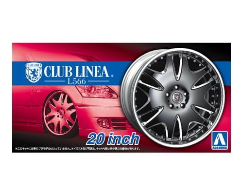 Zdjęcie główne produktu Felgi CLUB LINEA L566 20inch 1:24 Aoshima 053850
