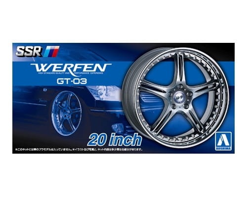Zdjęcie główne produktu Felgi SSR WERFEN GT-03 20inch 1:24 Aoshima 053843