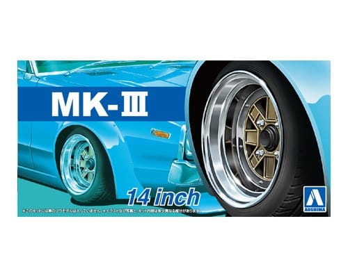 Zdjęcie główne produktu Felgi MARK III 14inch 1:24 Aoshima 053898