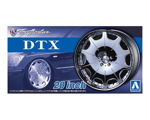 Trafficstar DTX 20inch 1:24 wheels Aoshima 054260