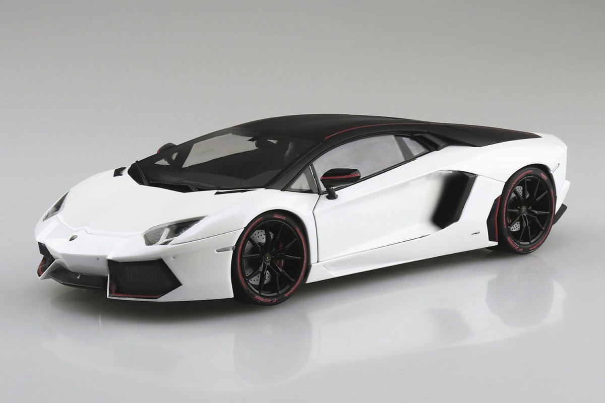 Zdjęcie dodatkowe produktu Lamborghini Aventador Pirelli Edition 1:24 Aoshima 061213