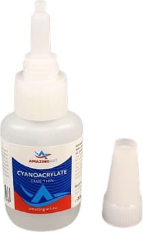 Cyanoacrylate (CA) glue 20g with needle, rare (Amazing Art)