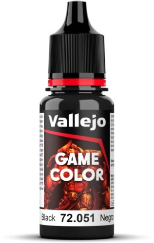 Vallejo 72051 Black Game Color Paint
