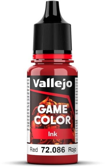 Zdjęcie główne produktu Vallejo 72086 Red Game Ink Farba