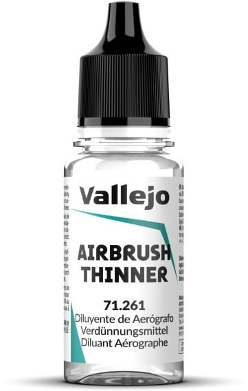 Zdjęcie główne produktu Rozcieńczalnik do aerografu 18ml Vallejo 71261 Airbrush Thinner