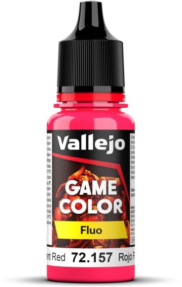Zdjęcie główne produktu Vallejo 72157 Fluorescent Red Game Color Farba