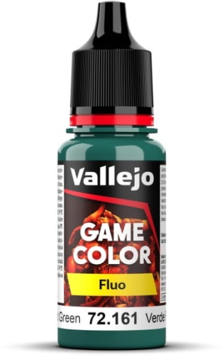 Vallejo 72161 Fluorescent Cold Green Game Color Paint