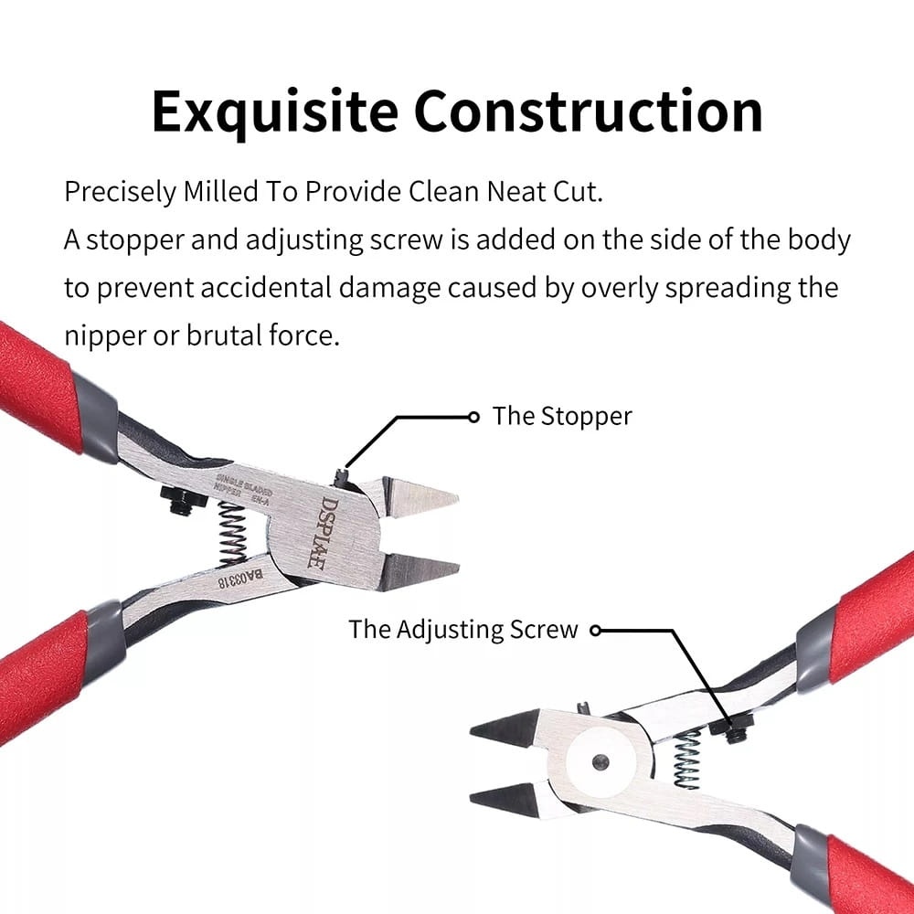 Zdjęcie dodatkowe produktu Cążki precyzyjne modelarskie do modeli DSPIAE Single Blade Nipper