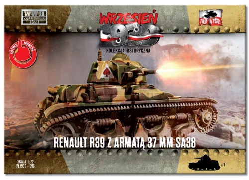 Renault R39 with 37mm SA38 cannon 1:72 First To Fight PL096