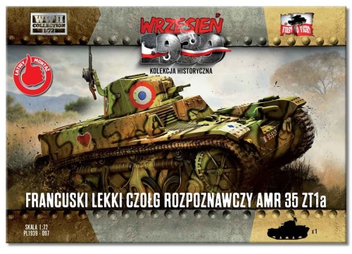 French Reconnaissance Tank AMR35 ZT 1a 1:72 First To Fight PL097