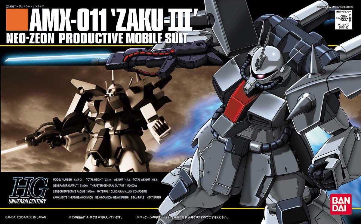 Zdjęcie dodatkowe produktu Gunpla AMX-011 Zaku III HGUC 1:144