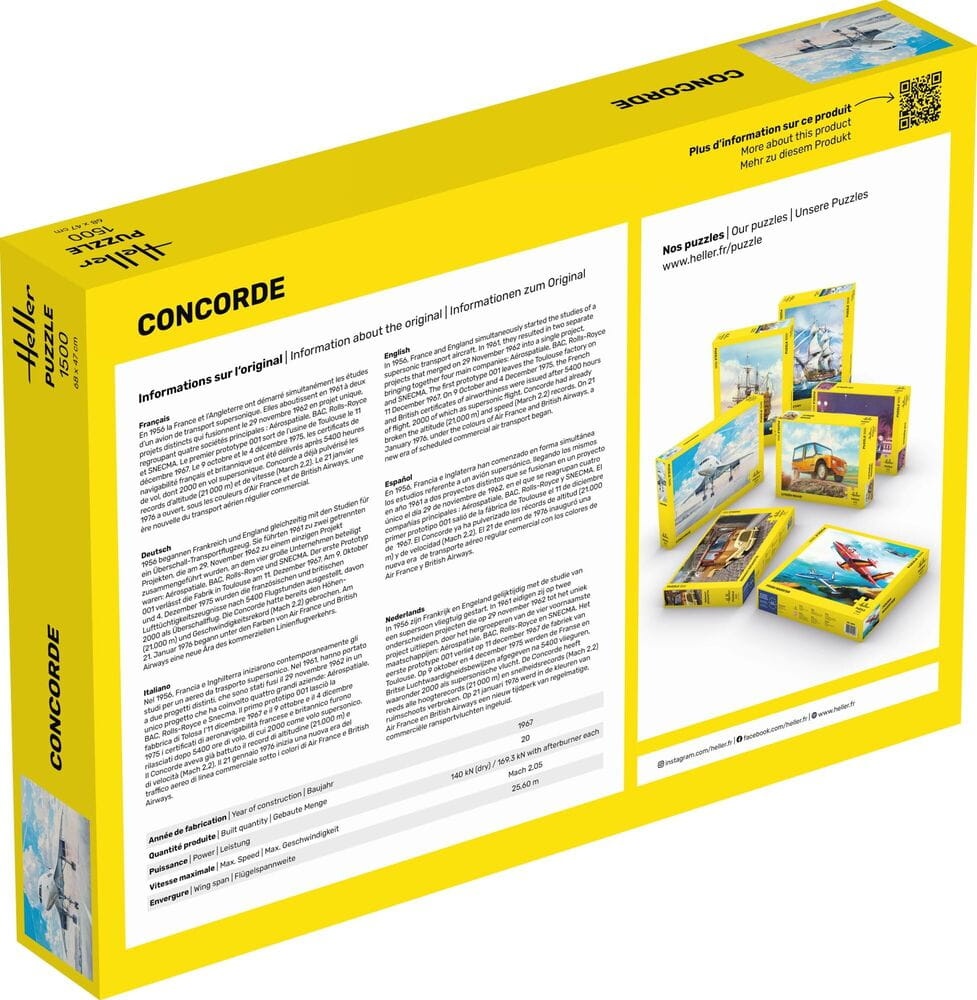 Zdjęcie dodatkowe produktu Puzzle 1500 Concorde (Heller 20469)