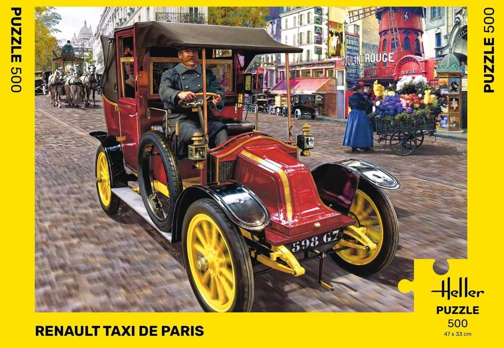 Zdjęcie główne produktu Puzzle 500 Renault Taxi de Paris (Heller 20705)