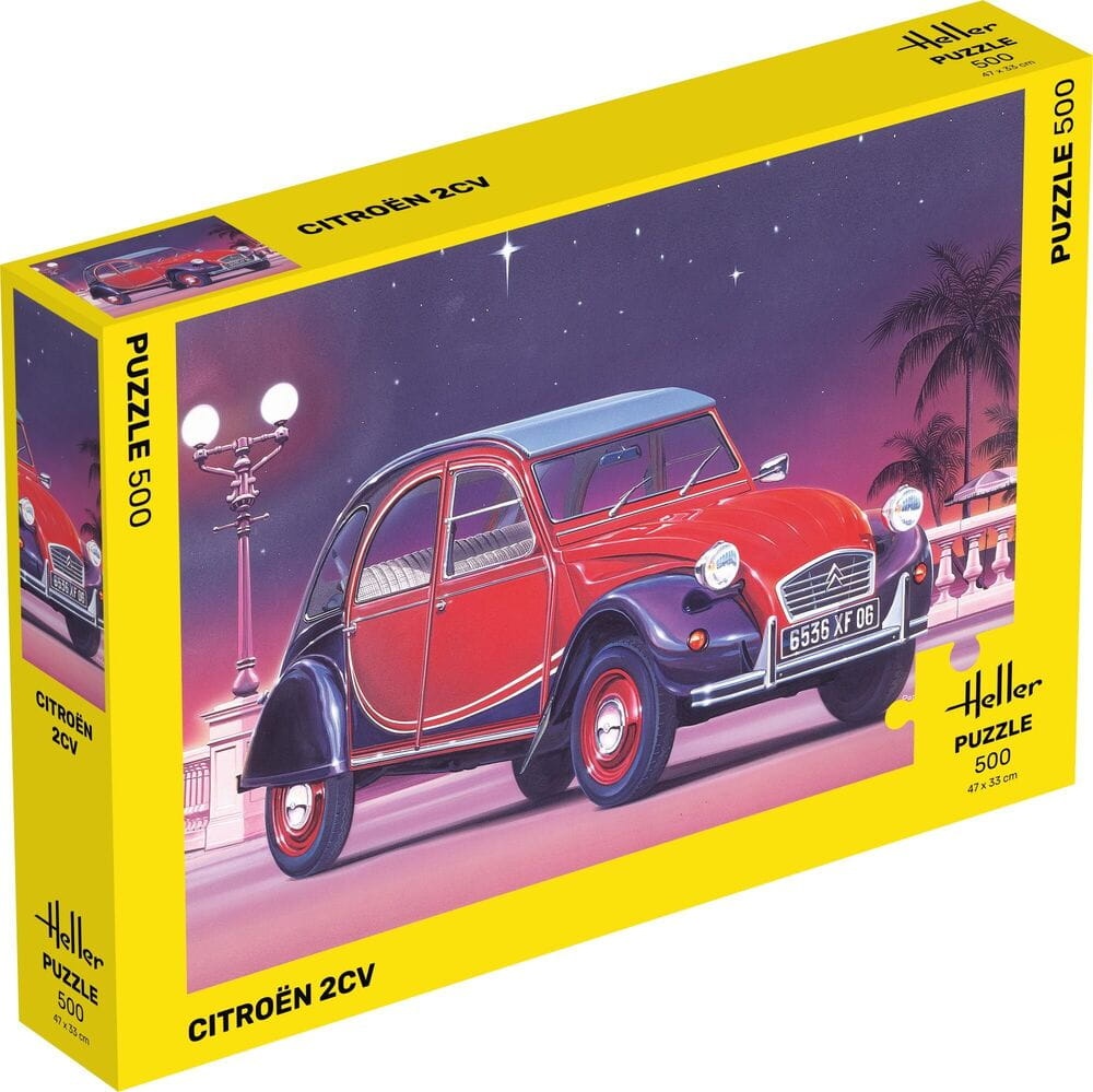 Zdjęcie dodatkowe produktu Puzzle 500 Citroen 2CV (Heller 20766)