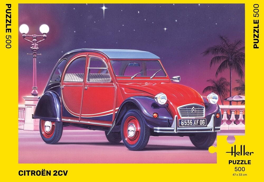 Zdjęcie główne produktu Puzzle 500 Citroen 2CV (Heller 20766)