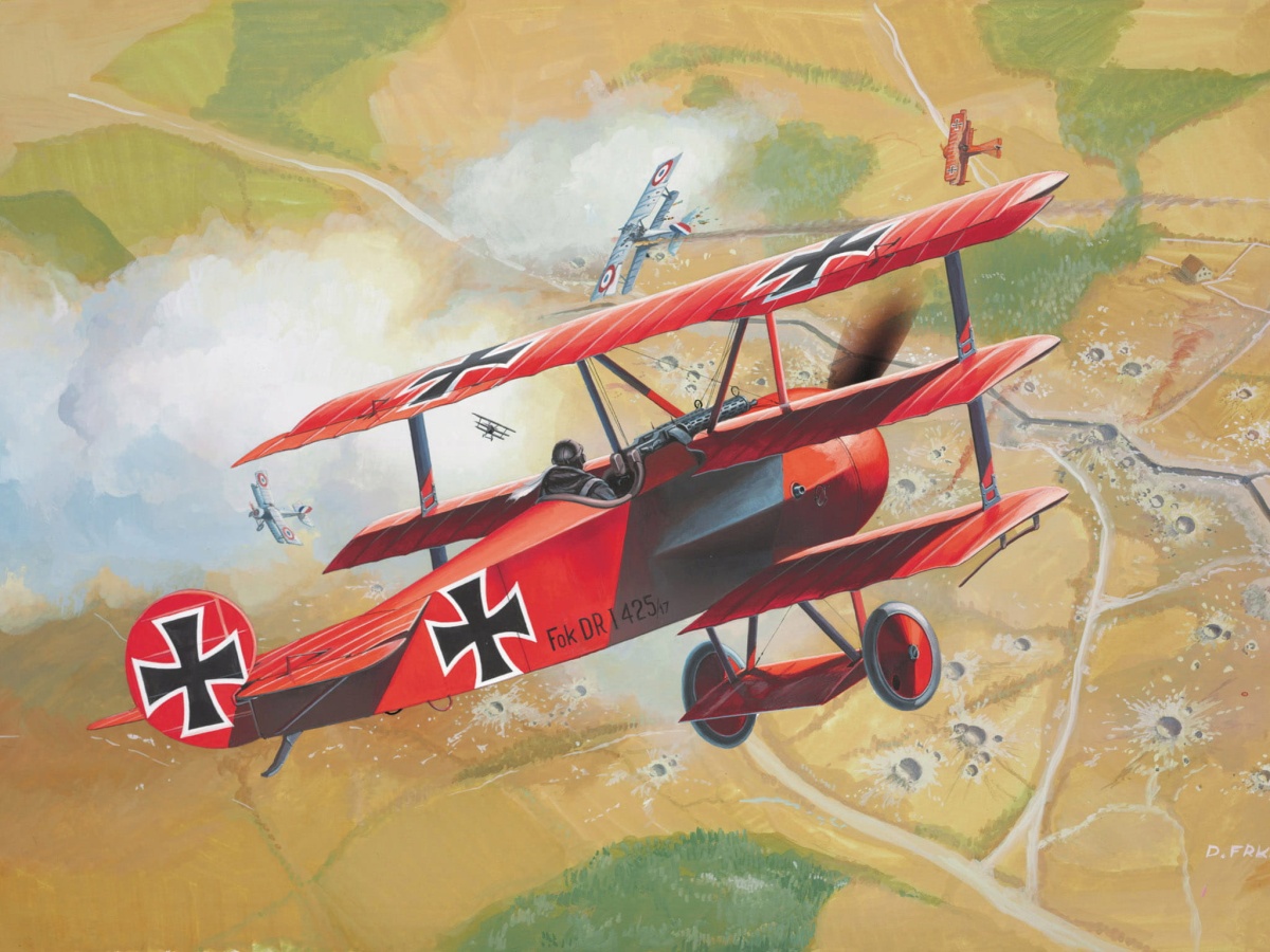 Zdjęcie dodatkowe produktu Fokker Dr. 1 Triplane 1:72 Revell 04116