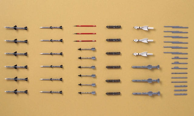 Zdjęcie dodatkowe produktu Zestaw amerykańskiej rakiety i wyrzutni (Aircraft Weapon V) 1:72 Hasegawa X72-9