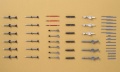 Zdjęcie dodatkowe produktu Zestaw amerykańskiej rakiety i wyrzutni (Aircraft Weapon V) 1:72 Hasegawa X72-9