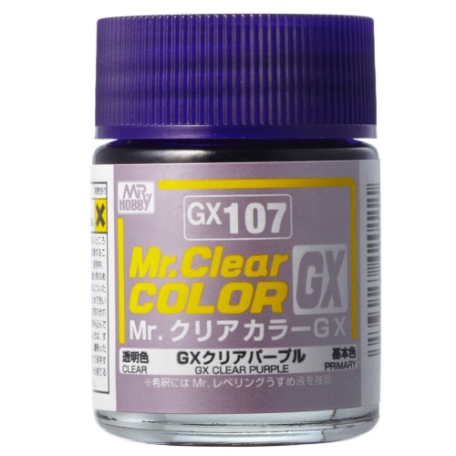 Mr. Color GX-107 GX Clear Purple (18ml) Mr. Clear Color GX107